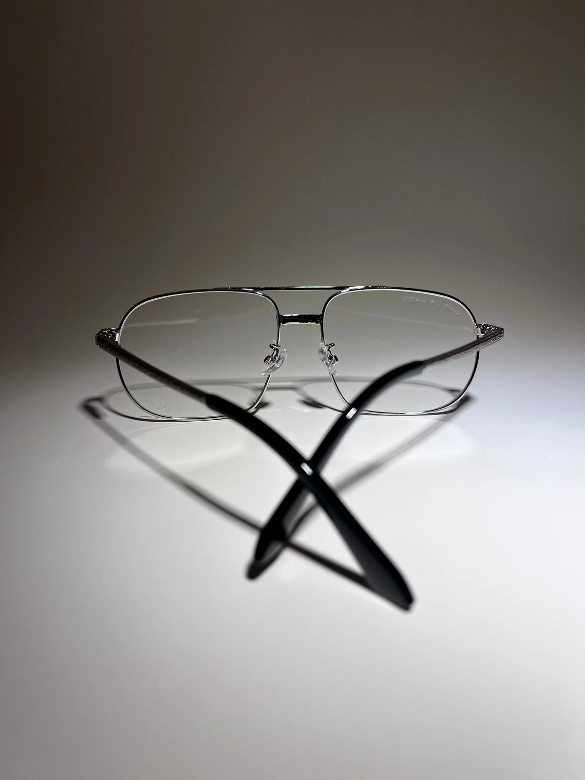 Aviator - Silver Clear Glasses - DeLuxe YUL