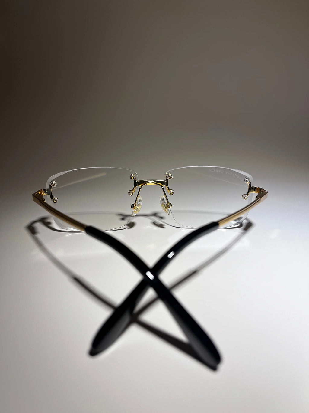 Frameless - Gold Clear Glasses - DeLuxe YUL