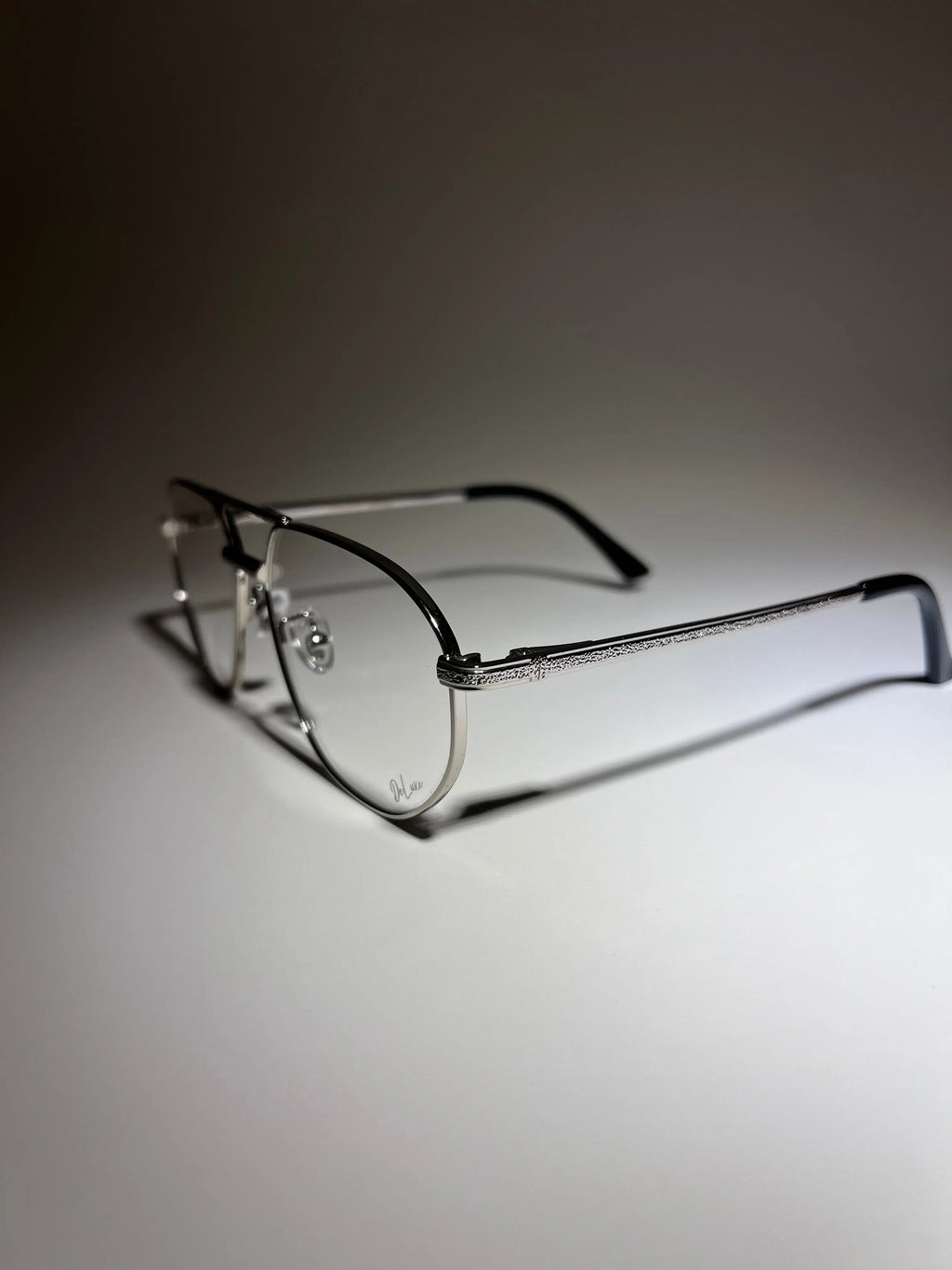Oval - Silver Clear Glasses - DeLuxe YUL