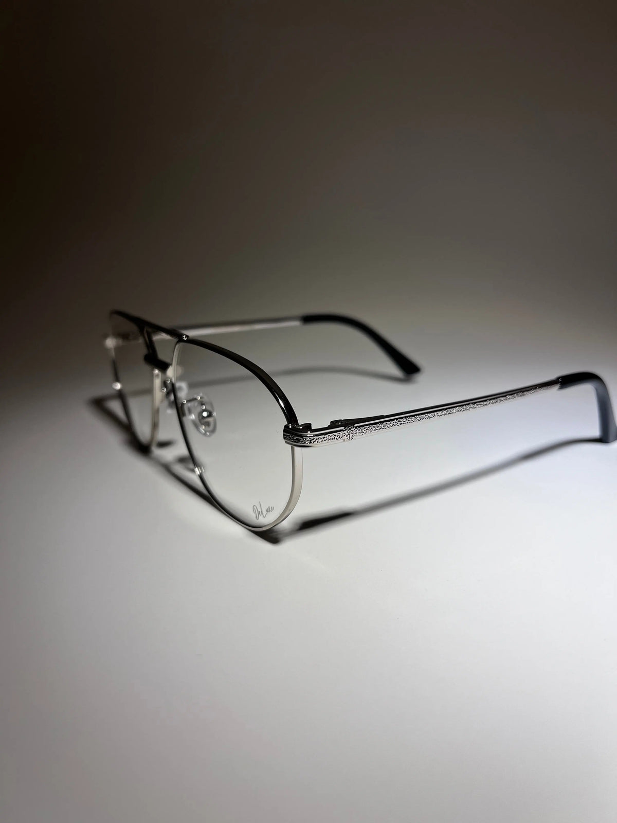 Oval - Silver Clear Glasses - DeLuxe YUL
