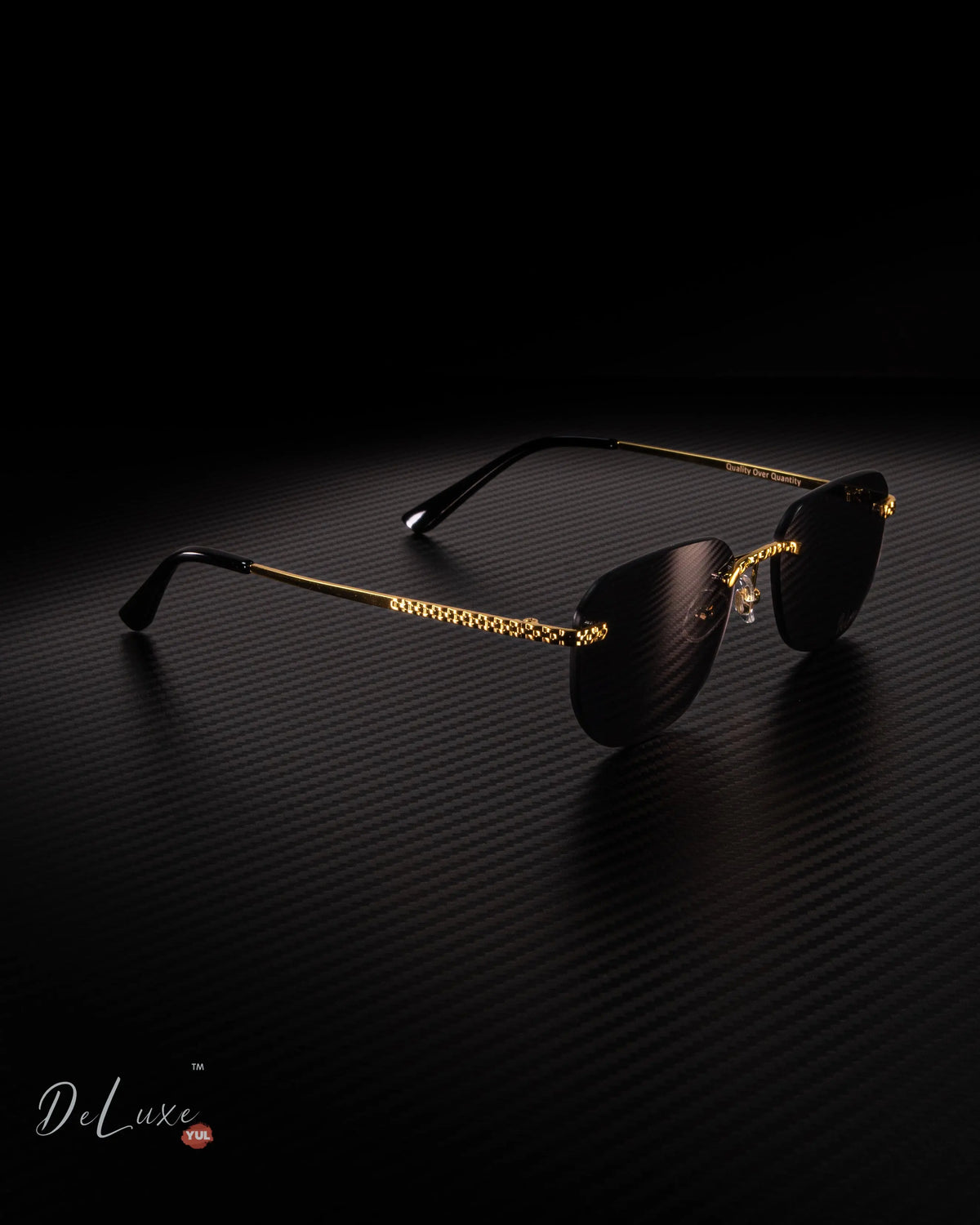 High-quality Rimless sunglasses with UV 400 protection
