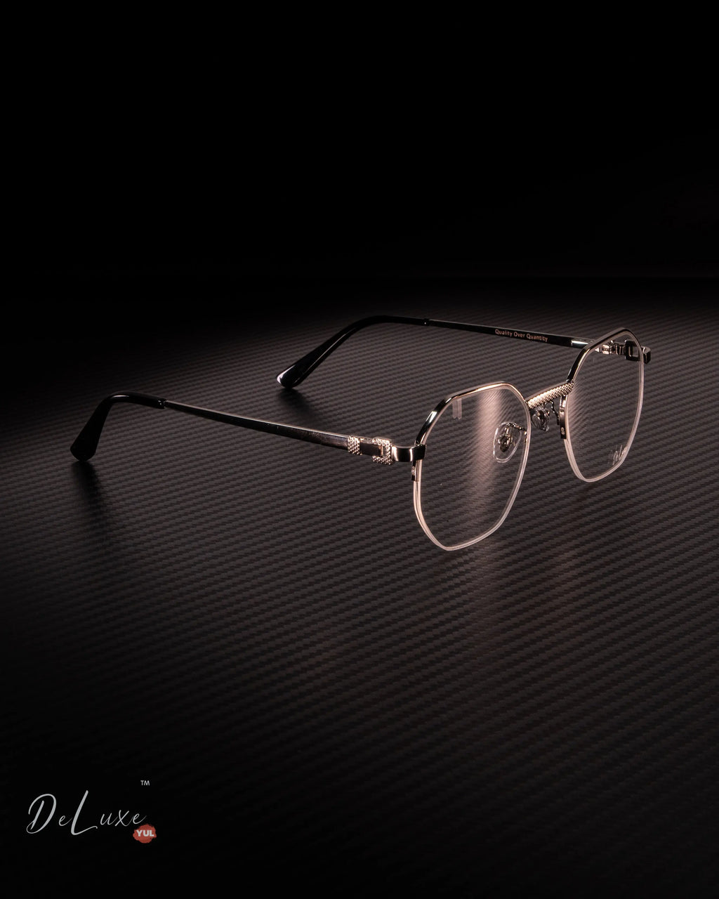 High-quality half-frame clear lenses eyewear